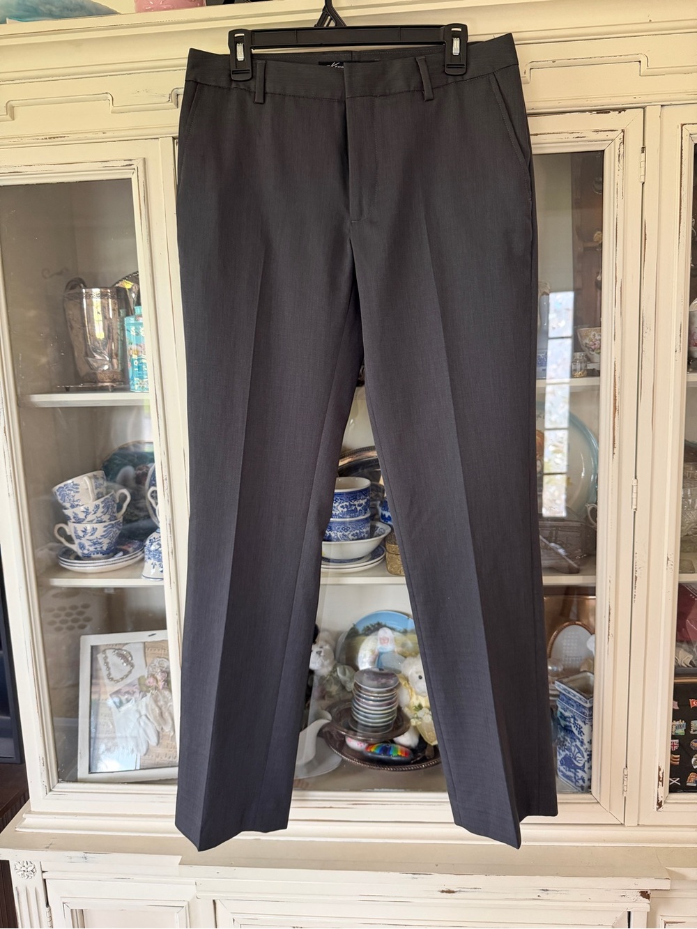 Kenneth Cole New York Men's Charcoal Gray Dress Pants